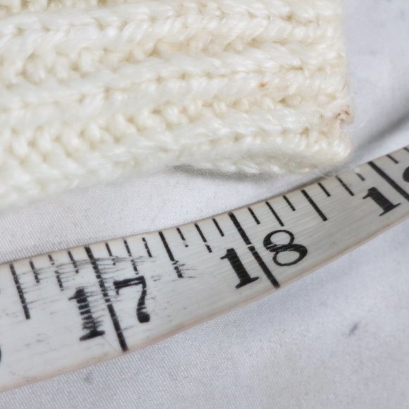 CLASSIC EXPRESSIONS Knitted by Hand Fringe Collar Button Sweater Sz 18W Women - Picture 10 of 11